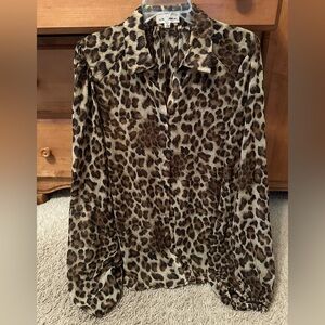 Essome Animal Print Blouse